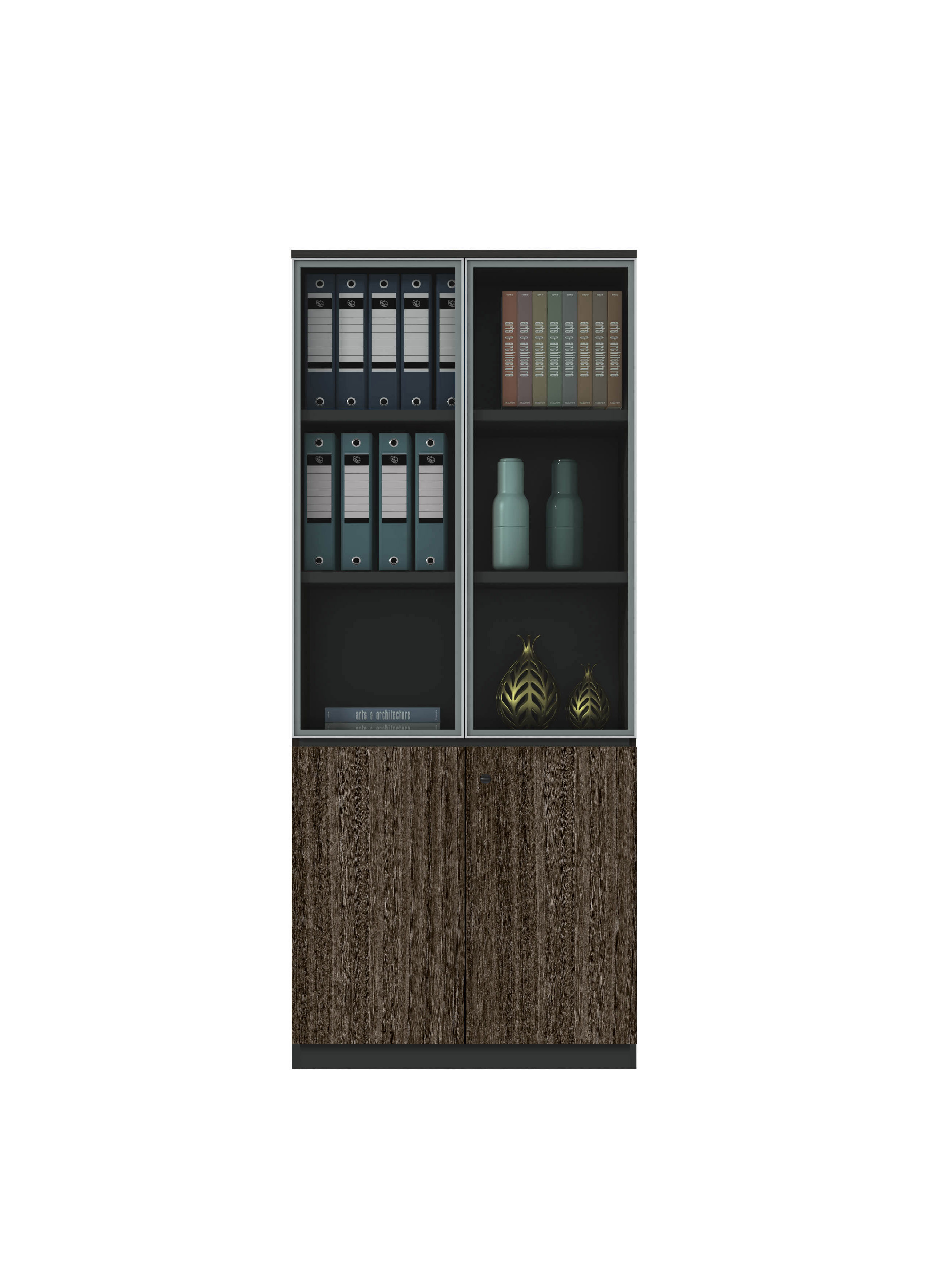 木質(zhì)文件柜：M-CB0804A兩門文件柜